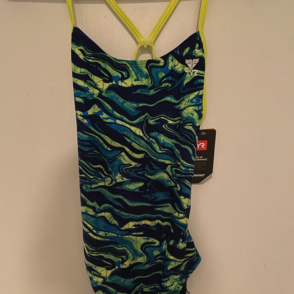 BRAND NEW size 34 TYR competitive swim suit
